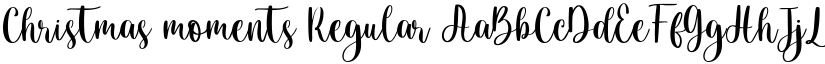 Christmas moments Regular font