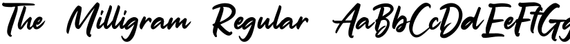 The Milligram Regular font