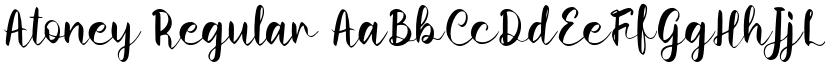 Atoney Regular font