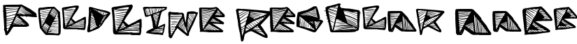 FoldLine Regular font