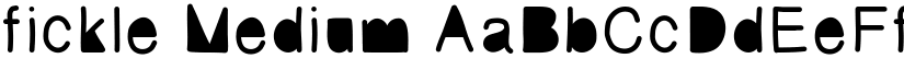 fickle Medium font