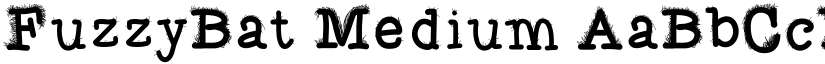 FuzzyBat Medium font