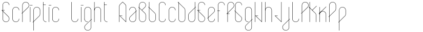 Ecliptic Light font