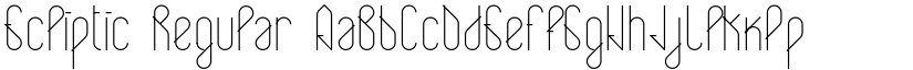 Ecliptic Regular font