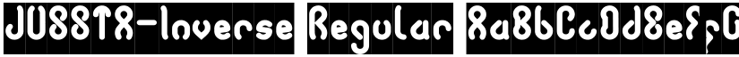 JUSSTA-Inverse Regular font
