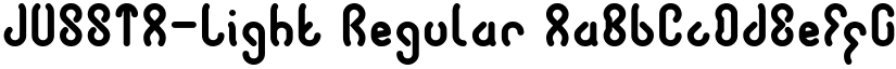 JUSSTA-Light Regular font