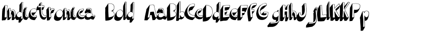 Indietronica Bold font