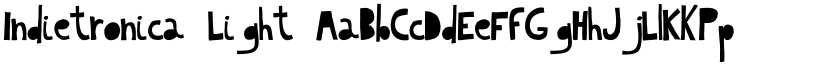 Indietronica Light font