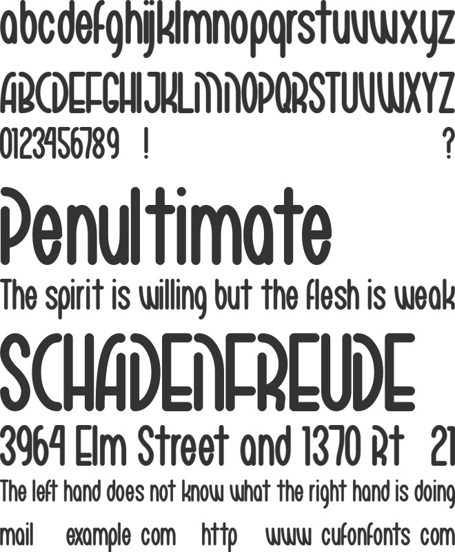 Mariko Chan font preview