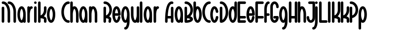 Mariko Chan Regular font