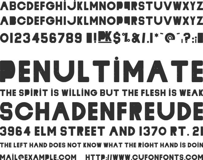 Cyclope font preview