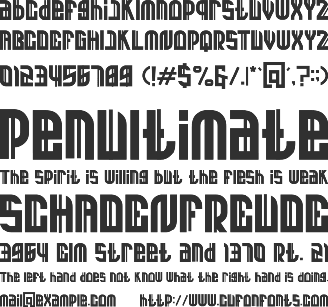 XACODE font preview