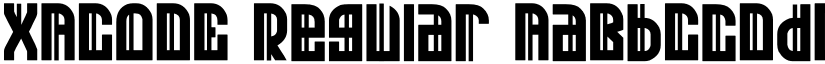 XACODE Regular font