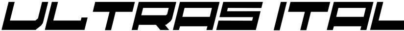 ultras Italic font
