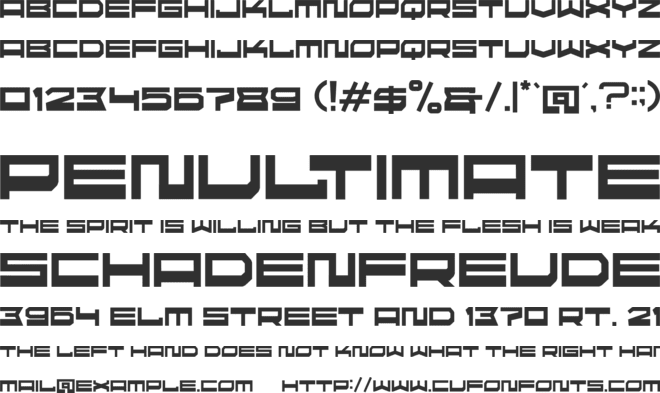 ultras font preview