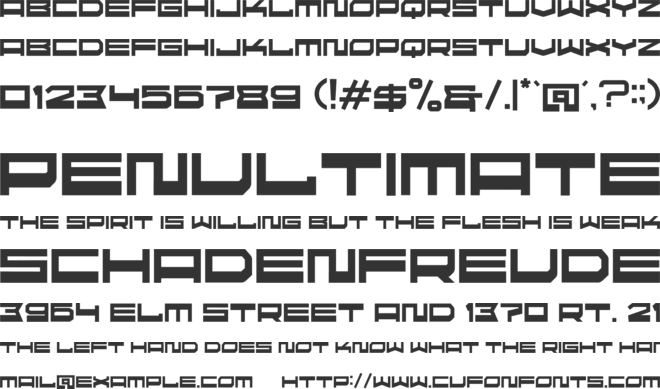 ultras font preview