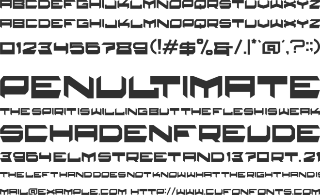 telter font preview