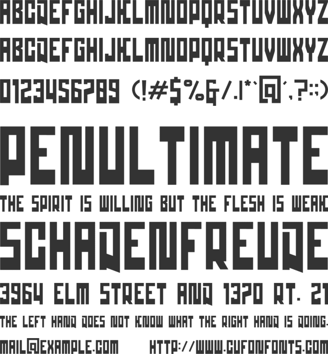 sagenage font preview