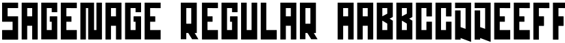 sagenage Regular font