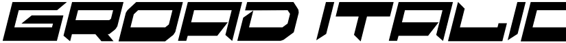 groad Italic font