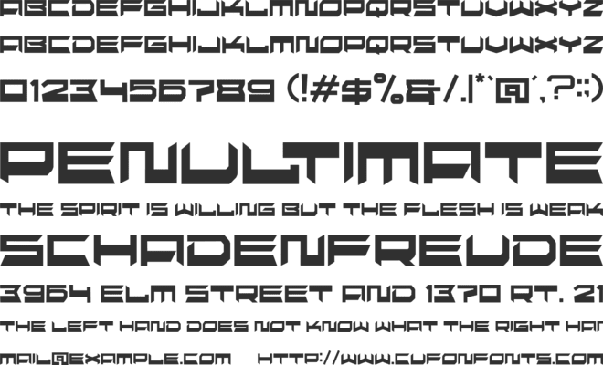 groad font preview