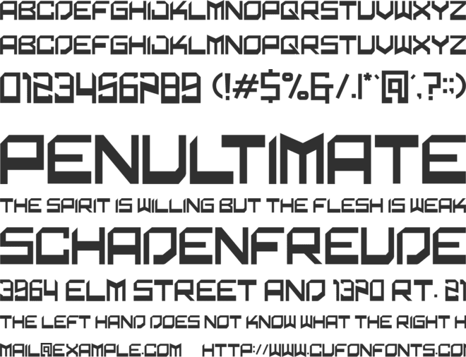 operosta font preview