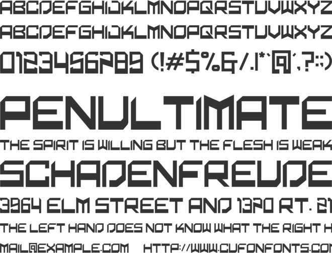 operosta font preview