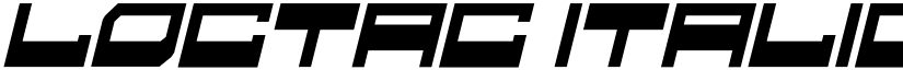 loctac Italic font