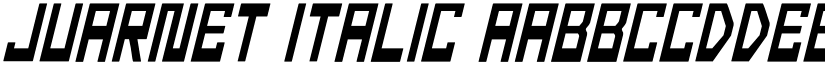 juarnet Italic font