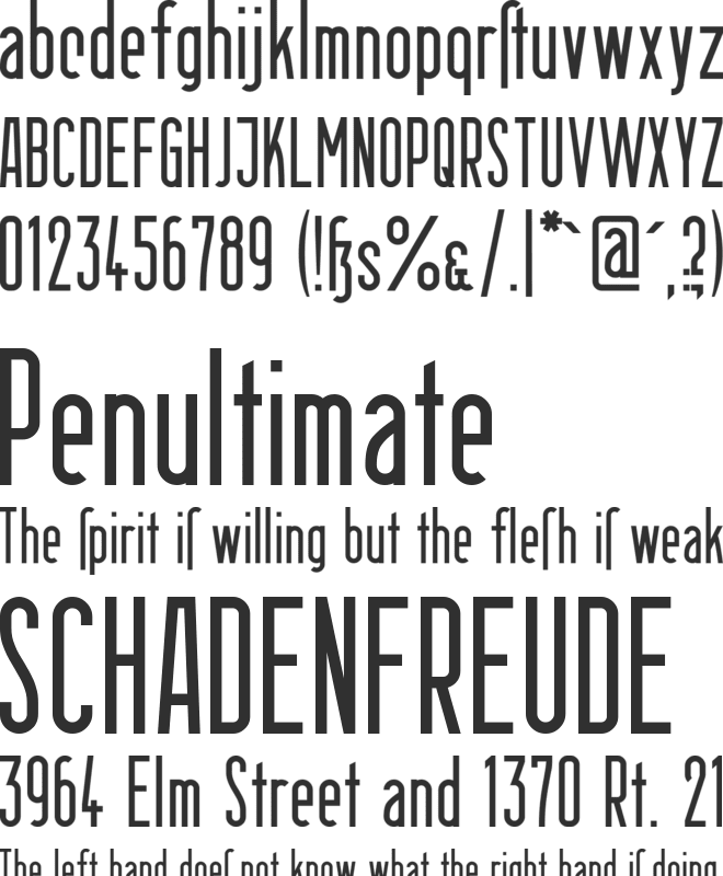 Berlin Email font preview