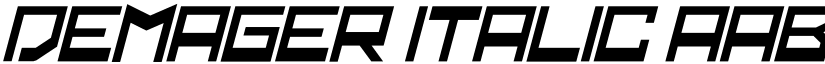 demager Italic font