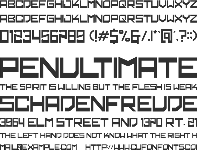 demager font preview