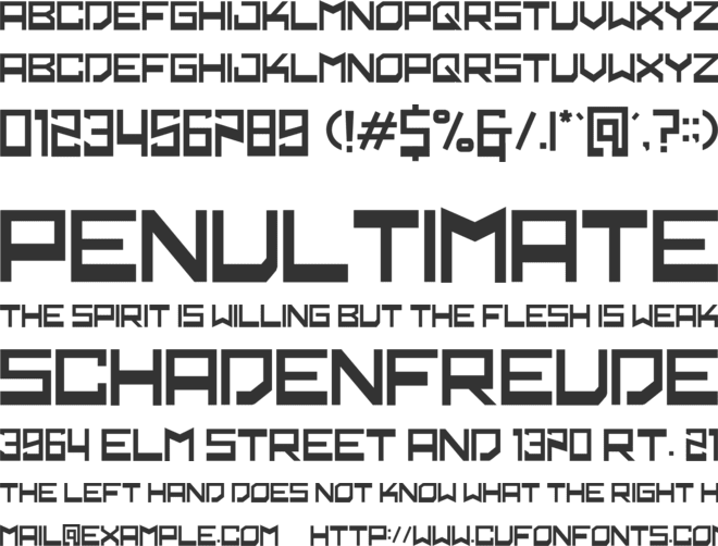 demager font preview
