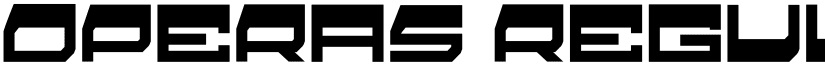operas Regular font