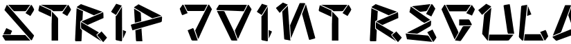 strip joint Regular font