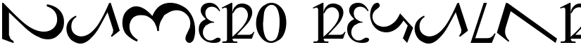 Numero Regular font