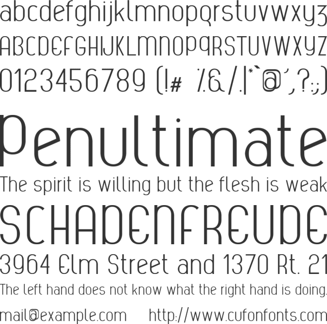 Ficus font preview