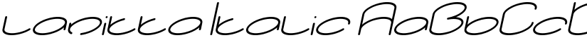 lanitta Italic font