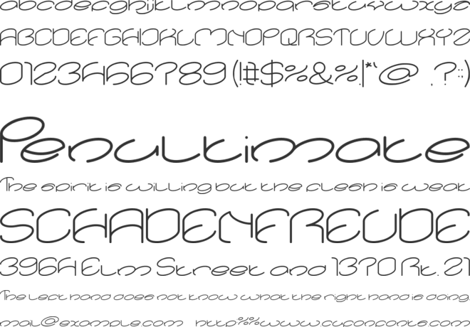 lanitta font preview