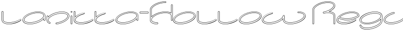 lanitta-Hollow Regular font