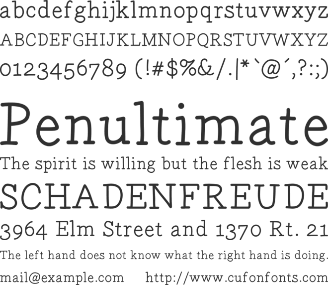 Gecko font preview