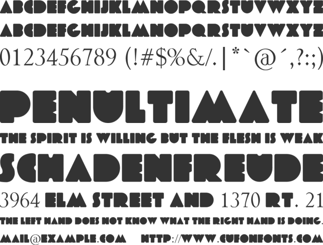 MajorMinus font preview