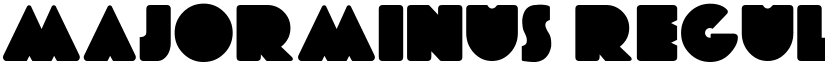 MajorMinus font download