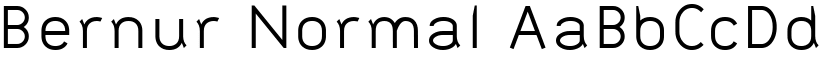 Bernur Normal font