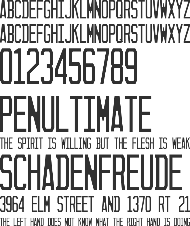 Sunshine State font preview