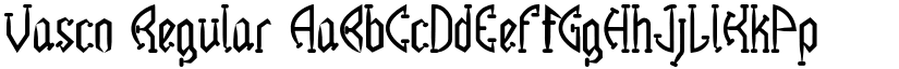Vasco Regular font