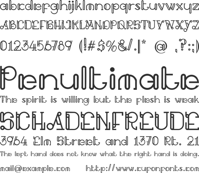Buitenzorg font preview