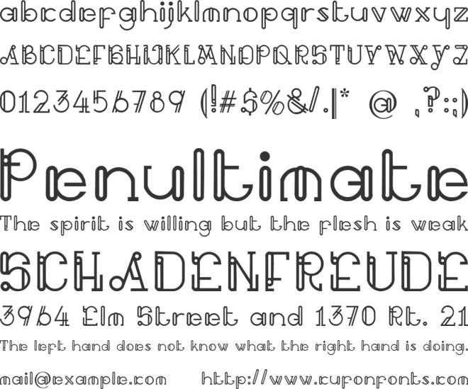 Buitenzorg font preview