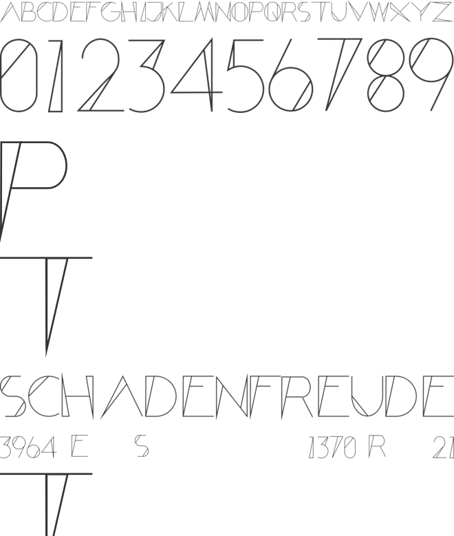 Engeepee Outline font preview