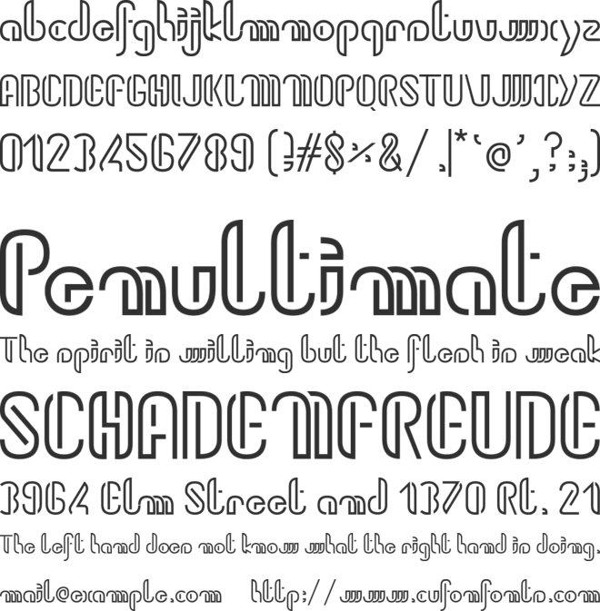 Kiwi standard font preview